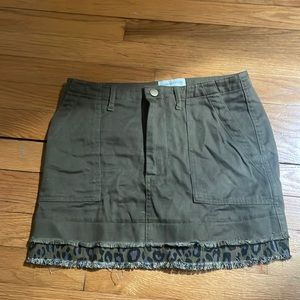 Super cute Urban Outfitters army green mini skirt!